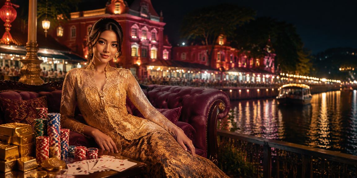 Permainan poker kasino dengan pakaian kebaya tradisional Melaka di fx30